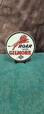 Gilmore Gasoline Porcelain Pump Plate Advertising Sign picture