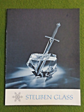 Vintage 1970 Steuben Glass Advertising 6 Panel Brochure picture
