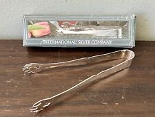 Vintage International R&B Silver Plate Sugar Ice Cube Tongs #99110700 picture