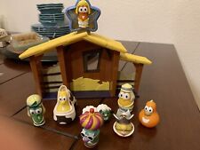 VEGGIE TALES Nativity Manger Figures Toy Lot picture