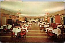 Port Jervis NY Karsten's Inn Taxidermy Piano Fireplace German Food Postcard 1968 picture