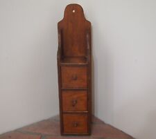 Mid Century Primitive Apothecary Spice Cabinet -- 3 Drawer picture
