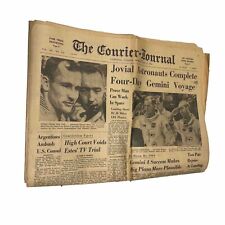 1965 JUNE 8 THE COURIER JOURNAL NEWSPAPER - GEMINI 4 BACK FROM SPACE - (W) picture