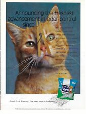 2002 Fresh Step Crystals Cat Litter Clothes Pin Vintage Magazine Print Ad/Poster picture