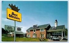 ATCHISON, KS Kansas ~ Roadside HALLMARK INN MOTEL c1960s Car Postcard picture