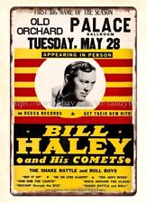 1957 Bill Haley His Comets Concert Poster metal tin sign art and prints picture