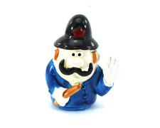 Pewter Thimble POLICEMAN Hand Painted Figural Sewing Collectible picture
