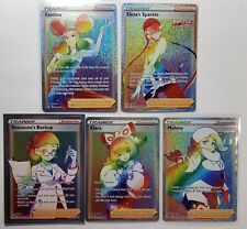 Pokemon TCG Waifu Rainbow Rare Trainer Lot 5- Fantina, Elesa's Sparkle,Klara Etc picture