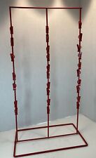 Vintage Metal Display Rack 3 Row Bag Clip Holder  Potato Chip/Candy/Jewelry picture