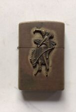 Vintage Zippo Marlboro Country Store Lighter Man on Horse Rodeo picture