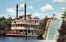 Disney Disneyland Mark Twain Riverboat Frontierland Cruise Vtg Postcard B63 picture