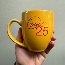 Oprah Winfrey 25th Anniversary Coffee Mug / Cup - Yellow - 1986-2011 picture