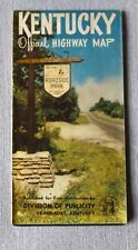 Kentucky Offical State Highway Map 1952 Vintage Road Map picture