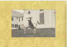 VT Elliott area 1908-39 rare RPPC real photo postcard Vermont MAN ON HORSE picture