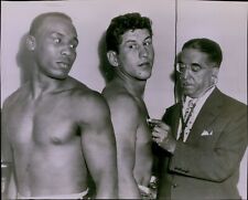 LG867 1954 Wire Photo BOBBY JONES JOEY GIARDELLO Middleweight Boxing Fighters picture