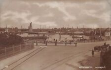 RPPC Copenhagen Denmark Harbor Yacht Basin Early 1900s Photo Vtg Postcard B19 picture