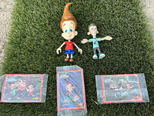 JIMMY NEUTRON ORE IDA CARDS AND TWO FIGURES picture