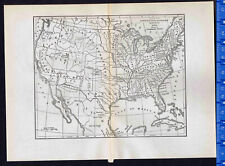 Map Print of the United States and Mexico in Year of 1853 - 1906 Print picture