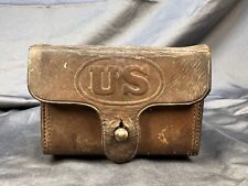 Antique Leather Pre WW1 US Army Cartridge Box .30 - 06 RIA 1906 Merriam Pack picture