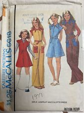 Vintage 1970’s McCall’s 5618 Sewing Pattern Girls size 10 picture