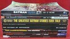 TPB Lot Of 10 Books DC Comics Graphic Novels Batman Superman Teen Titans Hawkman picture