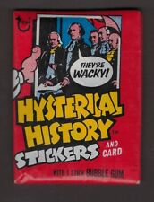 1976 Topps Hysterical History Single Unopened Wax Pack  picture