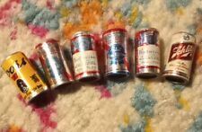 Vintage Beer Cans Dollhouse Miniature Mini Toy Cans Set Of 6 Hong Kong 1