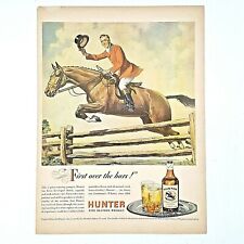 Vintage 1946 HUNTER Fine Blended Whiskey Alcohol Liquor 