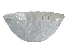 Vintage Crystal Glass Bowl 9.25