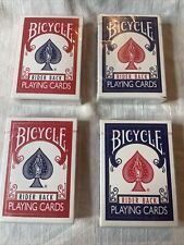 4 Decks Bicycle Poker 808 Blue&Red Rider Back Playing Cards - Blue seal Ohio  picture
