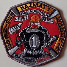 Rare Philadelphia Fire Dept Haz-Mat 1 Engine 60 Ladder 19 Sew On Cloth Patch PA picture
