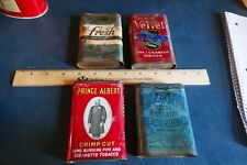 Vintage Lot of 4 Empty Pipe Tobacco Tins Tuxedo Edgeworth Velvet Lot 24-14-CH picture