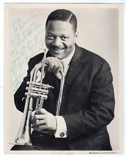 Clark Terry Jazz Music Legend Original Autograph Signed Studio Promo Photo picture