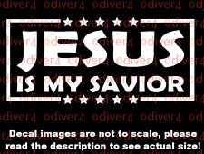 Christian Jesus Is My Savior Car Van Truck Decal USA Made  picture