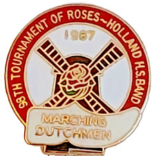 Rose Parade 1987 HOLLAND HS BAND Marching Dutchmen 98th TOR Lapel Pin picture