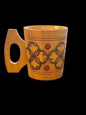 Pyrography Hand Crafted Wooden Mug 5