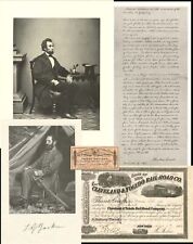 Collection of 5 Different Civil War Related Items - 1861-65 dated Stock, Confede picture