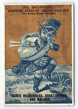 Victorian Trade Card Dr. Morses Compound Syrup for Malaria Blood Purifier picture