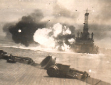 C.1915 RPPC WW1 USS NAVY AMAZING BLAST FIRE PHOTO Postcard P51 picture