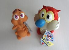 REN AND STIMPY SPITBALLS w/ ORIGINAL TAGS. 1992 DAKIN. Never Played With. picture