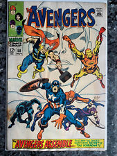 AVENGERS #58 MIDGRADE KEY ORIGIN AND 2ND APPEARANCE OF VISION ULTRON picture