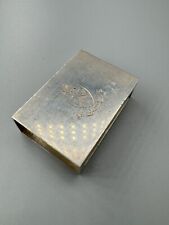 ANTIQUE TIFFANY & CO STERLING SILVER 925 MATCH BOX HOLDER MONOGRAMMED EMBLEM 23g picture