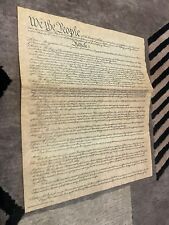 Authentic Reproductions Constitution Of The US On Antiqued Parchment Paper picture