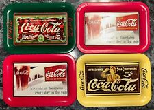 Set of 4 Coca-Cola Advertising Tins - Mini Vintage from the 1990s picture