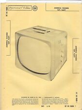1958 ADMIRAL P17D21 16F1 Tv TELEVISION SERVICE MANUAL Photofact P17D22 P17D23 picture