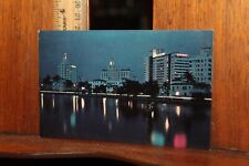 Vintage 1950's Florida Postcard Miami Indian Creek Versailles Saxony Hotel  picture