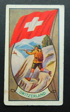 Rare Allen's Aust Trade Card Sports & Flags of Nations 1936 Switzerland Shooting picture