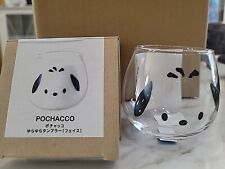 Sanrio Character Pochacco Tumbler Glass Mug Cup 320ml (Face) Made In Japan picture