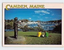Postcard View of Camden Harbor Camden Maine USA picture