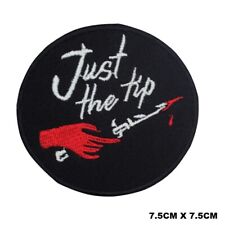 Just The Tip Round Logo Embroidered Patch Iron On/Sew On Patch Batch picture